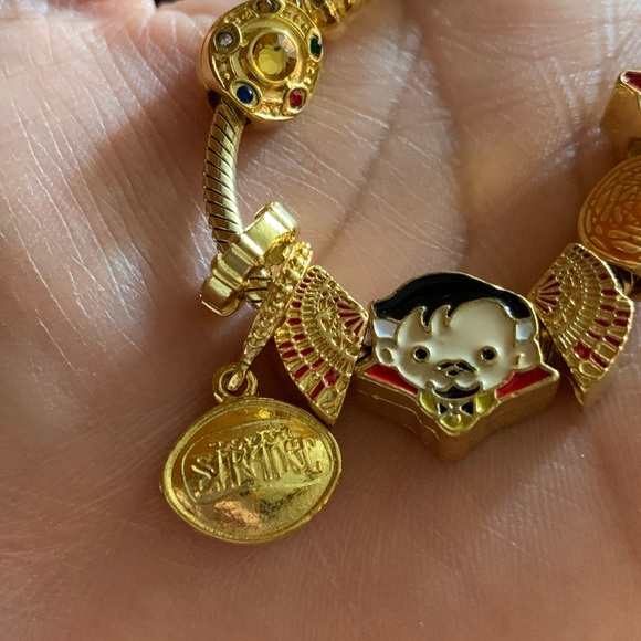 NWOT Retired Pandora Shine Sliding Bracelet Gold w/ 10 New Doctor Strange Charms - Picture 8 of 13